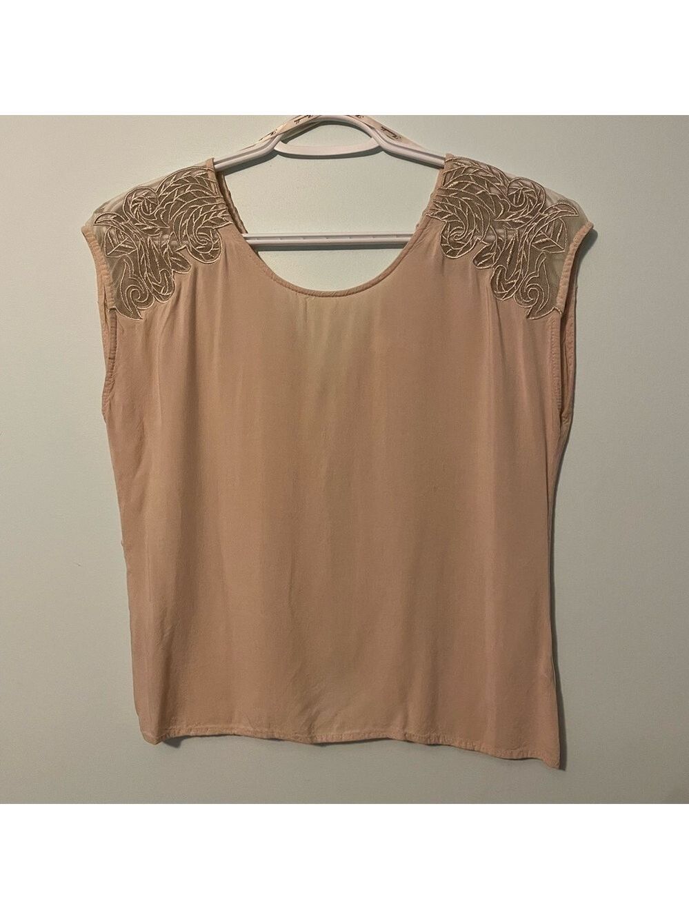 Marineblu Blouse Large Nude Lace